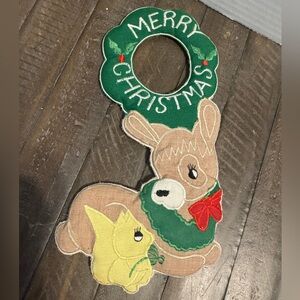 Vintage Christmas Door Decoration